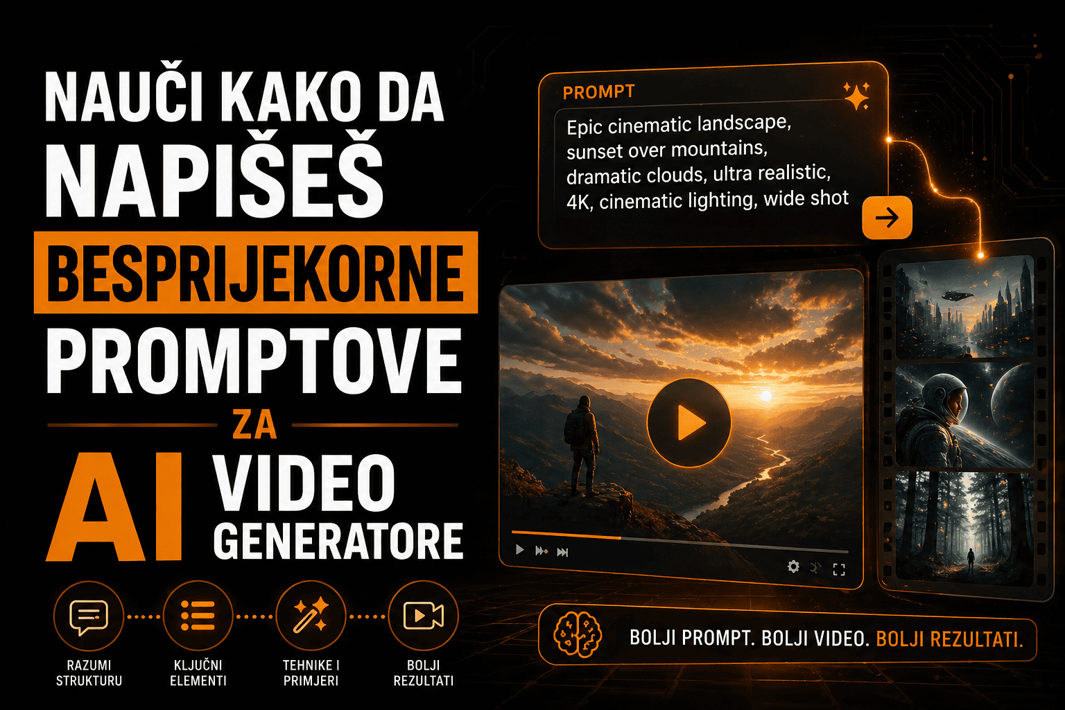 Nauči kako da napišeš besprijekorne promptove za AI video generatore