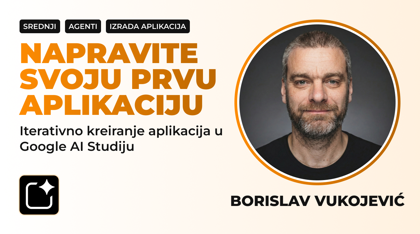 Napravite svoju prvu aplikaciju - Iterativno kreiranje aplikacija u Google AI Studiju